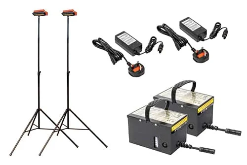 TWIN KIT WITH HIGH CAPACITY 4H BATTERY PACKS