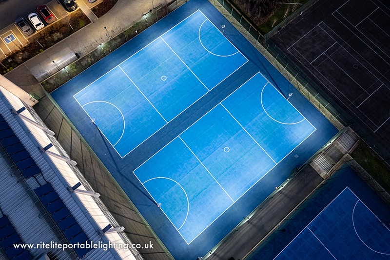 Portable Netball Court Lighting SPORTS LITE LED For Winter Play Portable Netball Court Lighting SPORTS LITE LED For Winter Play