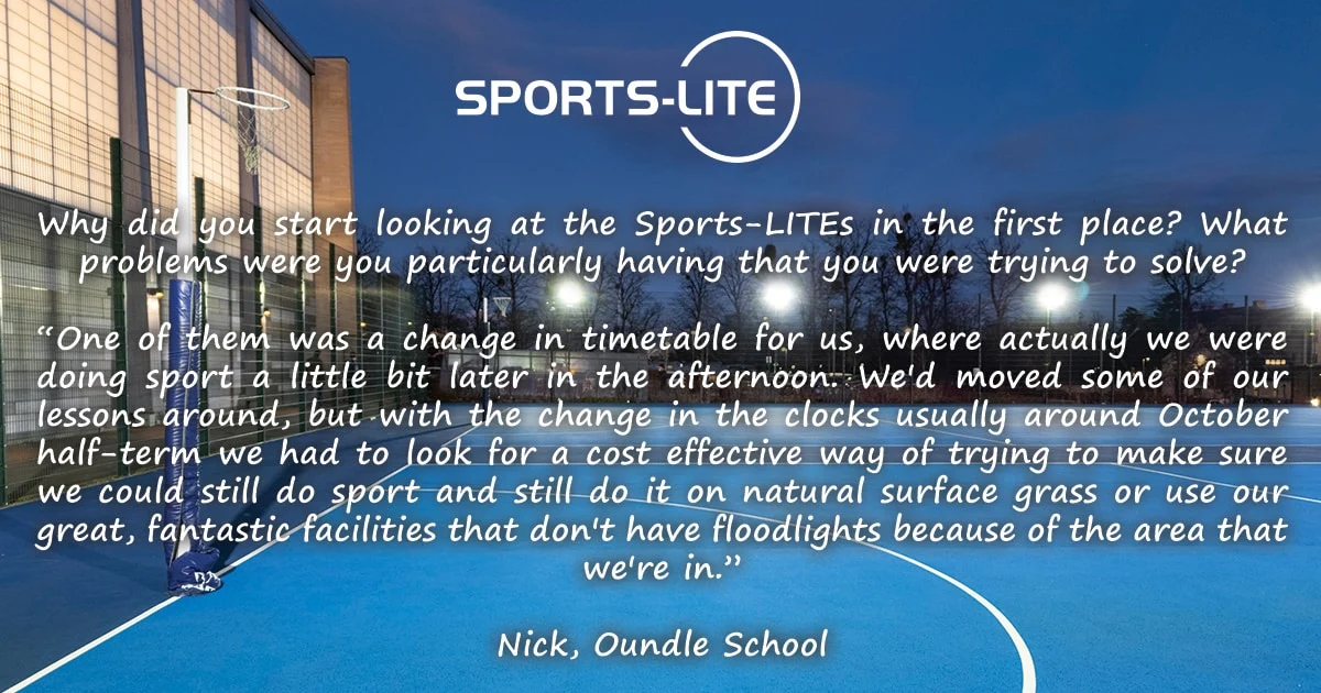 Oundle School Testimonial