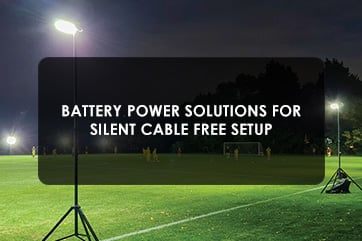Battery Power solutions for silent cable free setup