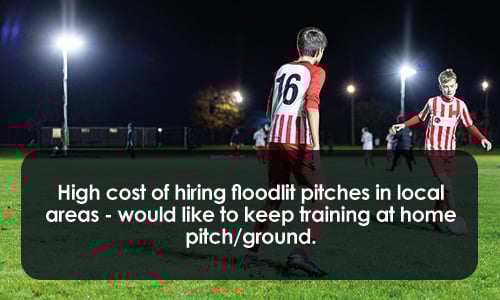 Keep training at home pitch/ground