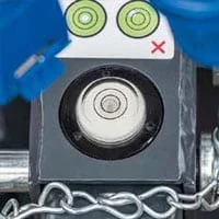 Built in level gauge